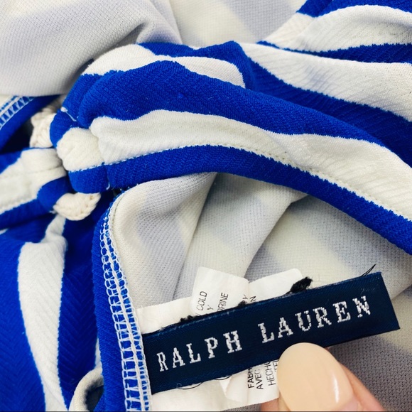 Polo Ralph Lauren Nautical Striped Bikini blue M - Picture 2 of 10